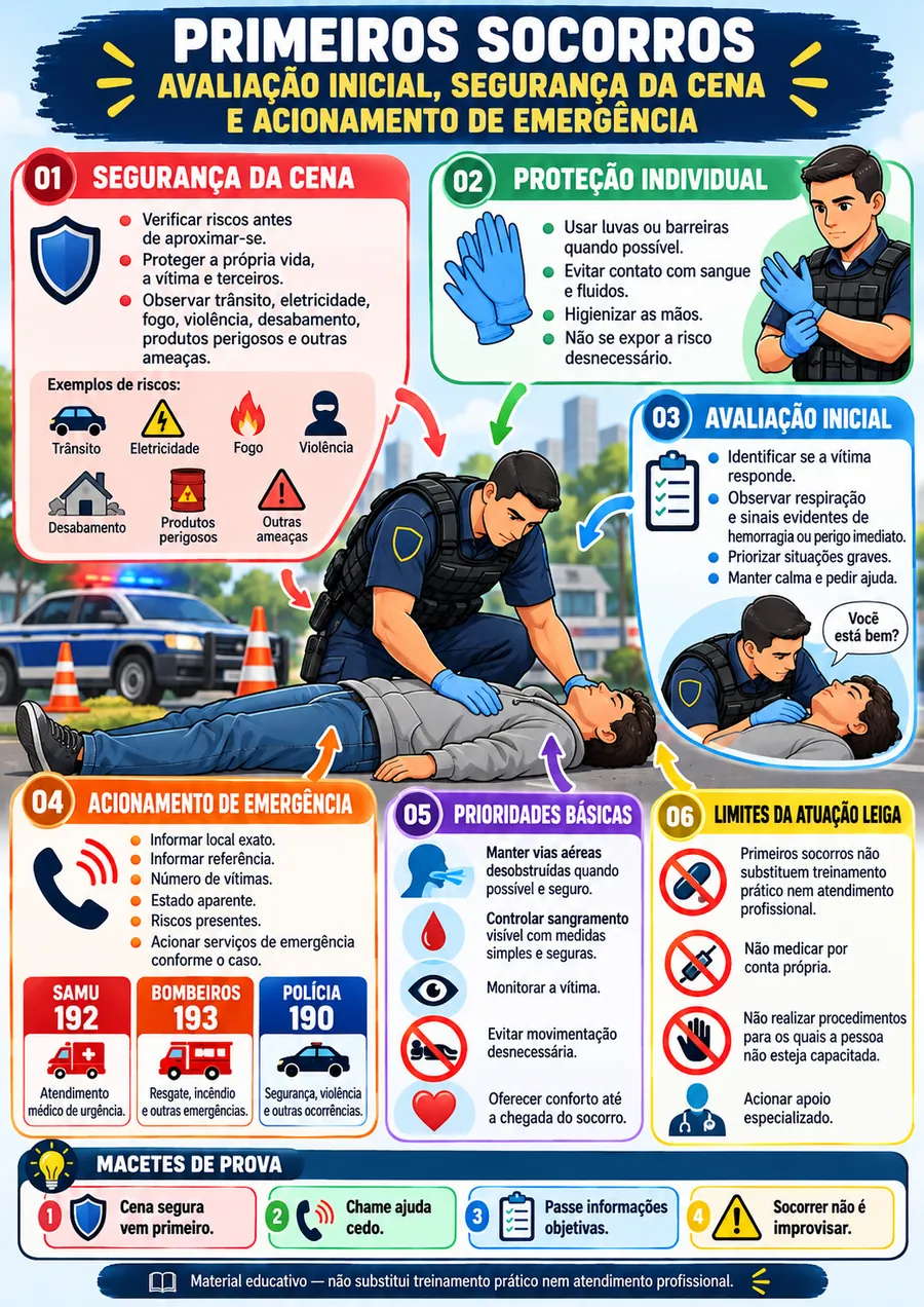 Ficha desenhada: Primeiros Socorros